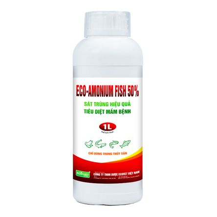 AMONIUM FISH 50% - SÁT TRÙNG HIỆU QUẢ, TIÊU DIỆT MẦM BỆNH