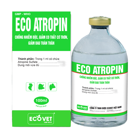 ECO - ATROPIN - Chống nhiễm độc, giảm co thắc cơ trơn, giảm đau toàn thân.