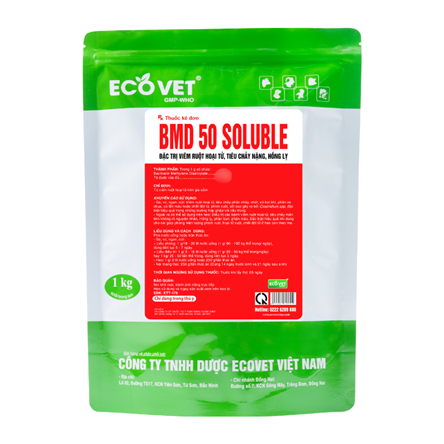 BMD 50 SOLUBLE - Long đờm, giảm ho, tăng sức đề kháng.
