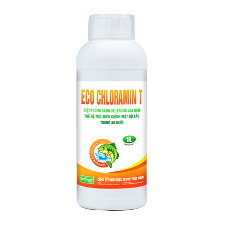 ECO CHLORAMIN T - Diệt trùng bánh xe, trùng loa kèn thế hệ mới. Điều chỉnh mật độ tảo trong ao nuôi
