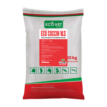 ECO COCCIN W.S -  ĐẶC TRỊ CẦU TRÙNG VÀ KÝ SINH TRÙNG MÁU Ở GIA CẦM