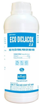 ECO DICLACOX 2,5% - Đặc trị cầu trùng, phân sáp, máu tươi