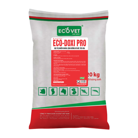 ECO DOXI PRO - ĐẶC TRỊ NHIỄM KHUẨN, BỆNH HÔ HẤP, TIÊU HÓA