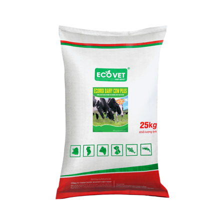 Ecomix Dairy Cow Plus - Thức ăn bổ sung vitamin và khoáng chất cho bò sữa cao sản.