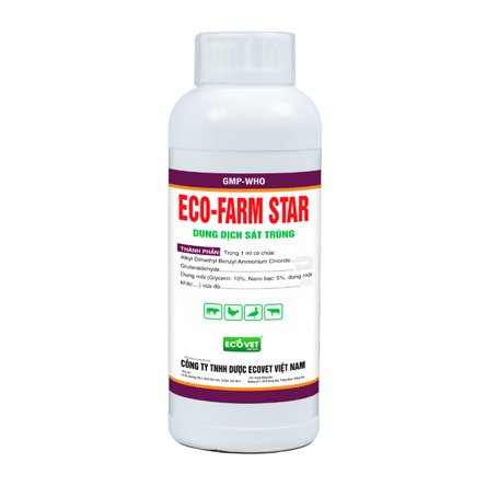 ECO FARM STAR - Thuốc sát trùng đậm đặc tiêu độc, sát trùng chuồng trại.