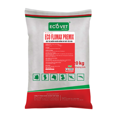 ECO FLOMAX PREMIX - ĐẶC TRỊ NHIỄM KHUẨN ĐƯỜNG HÔ HẤP - TIÊU HÓA