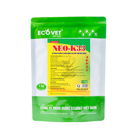 NEO-K33 - Cầm máu, hỗ trợ điều trị bệnh cầu trùng