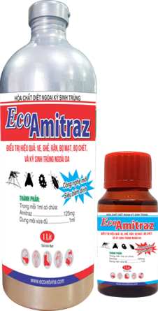 ECO AMITRAZ - Đặc trị ve ghẻ, bọ mạt, bọ chét, ký sinh trùng ngoài da.