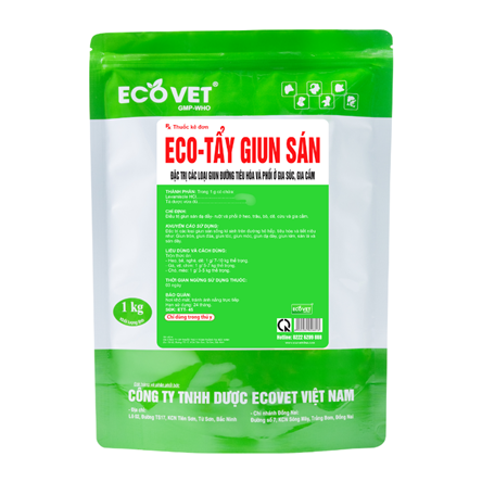 ECO TAY GIUN SAN - TREATMENT OF DIGESTIVE AND LUNG WORMS IN cattle AND POULTRY