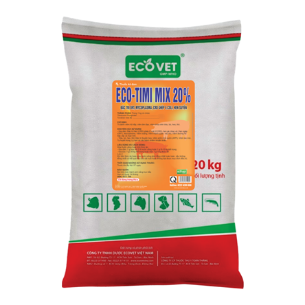 ECO TIMI MIX 20% - ĐẶC TRỊ CÁC NHÓM BỆNH HÔ HẤP, TIÊU HÓA