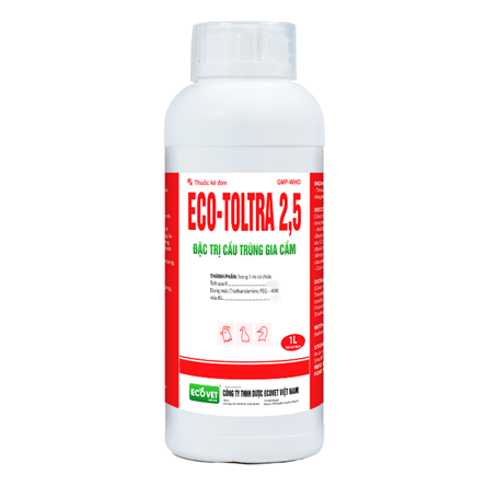 ECO TOLTRA 2.5 - Đặc trị cầu trùng trên gia cầm
